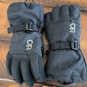 Kids OR outdoor research ski gloves